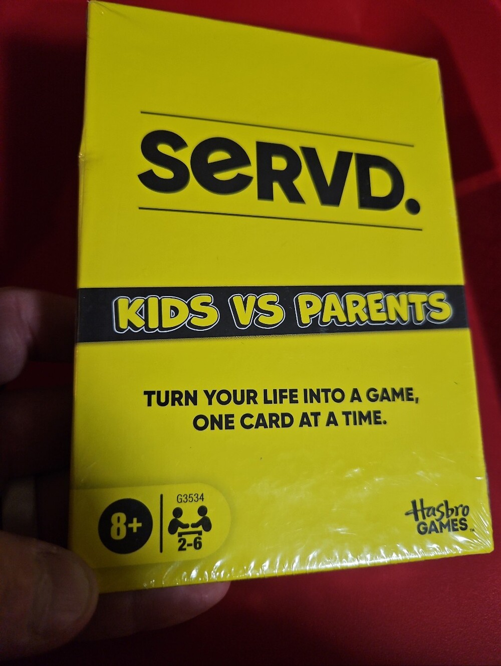 SERVD Kids vs Parents Card Game Ages 8 and Up New Sealed